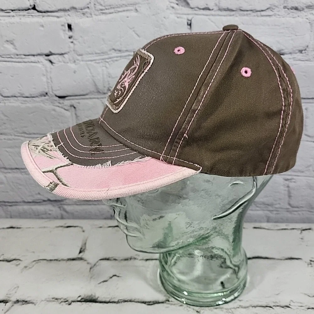 Legendary‎ Whitetails Hat Womens OSFM Brown Pink Camo Outdoor Hunting Cap Flaw